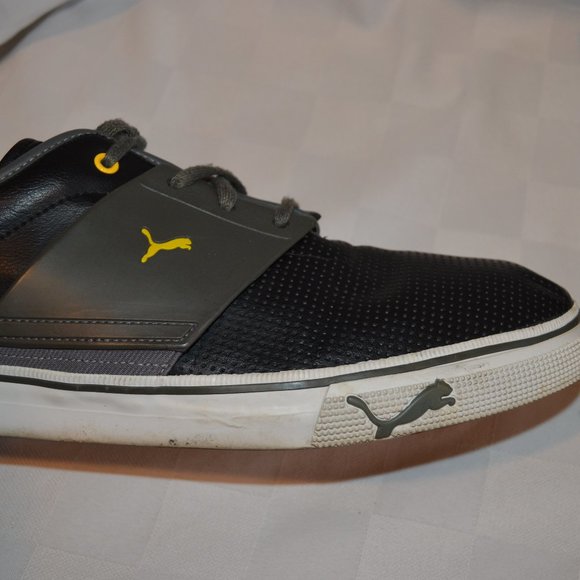 Sz 13 Puma Men’s El Ace Black Leather Sneakers main image 9